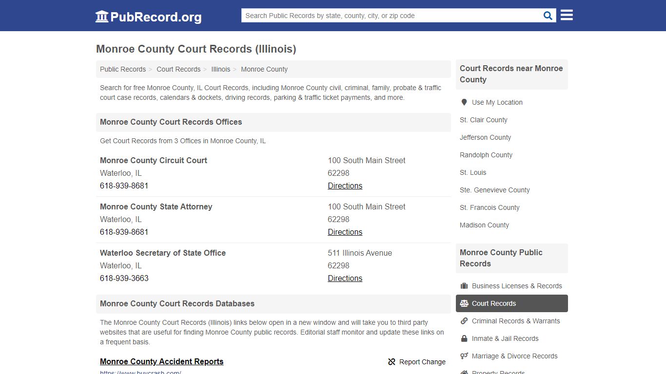 Free Monroe County Court Records (Illinois Court Records) - PubRecord.org