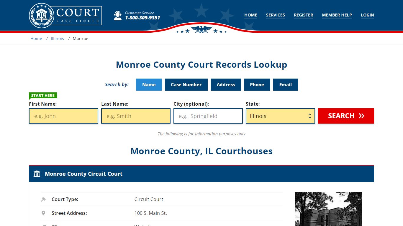 Monroe County Court Records | IL Case Lookup